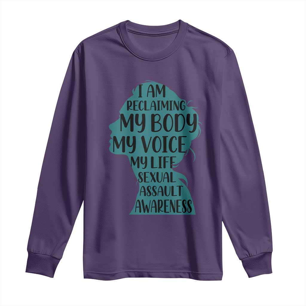 Sexual Assault Prevention Support Long Sleeve Shirt Women Support Survivors
