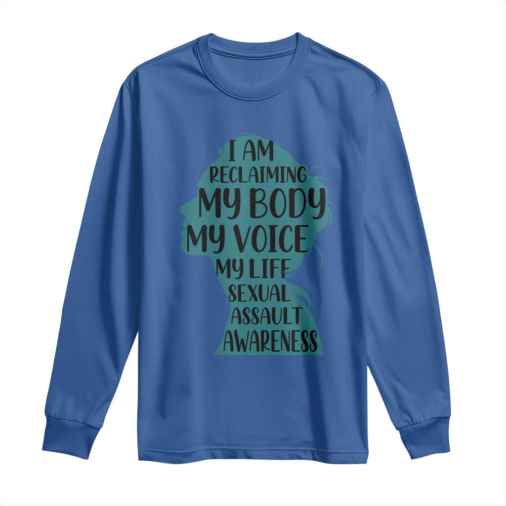 Sexual Assault Prevention Support Long Sleeve Shirt Women Support Survivors