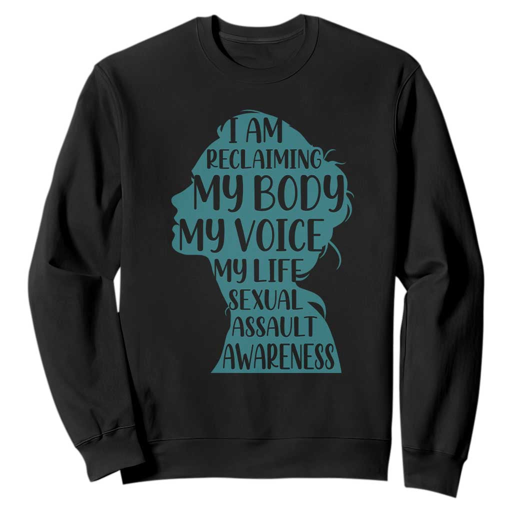 Sexual Assault Prevention Support Sweatshirt Women Support Survivors