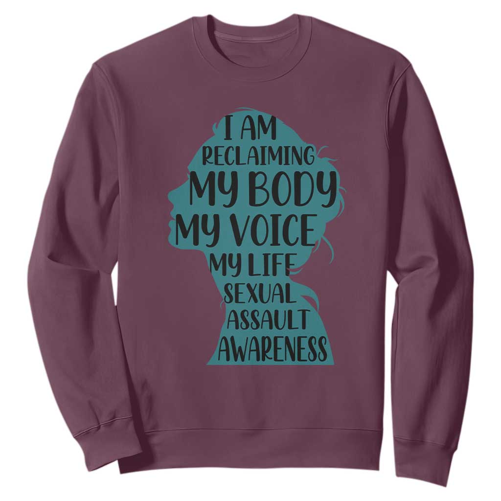 Sexual Assault Prevention Support Sweatshirt Women Support Survivors