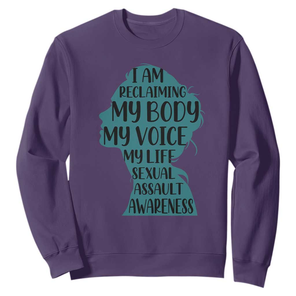 Sexual Assault Prevention Support Sweatshirt Women Support Survivors