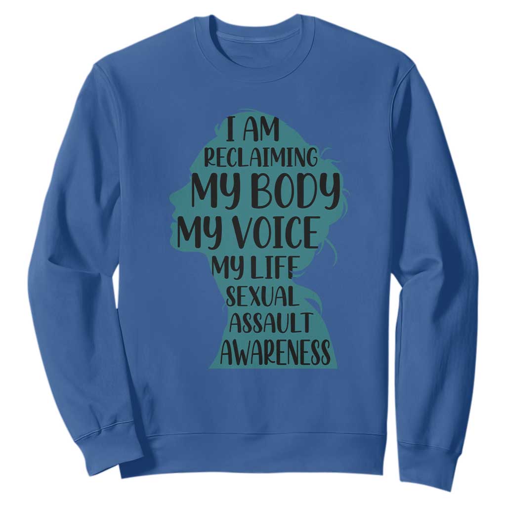 Sexual Assault Prevention Support Sweatshirt Women Support Survivors