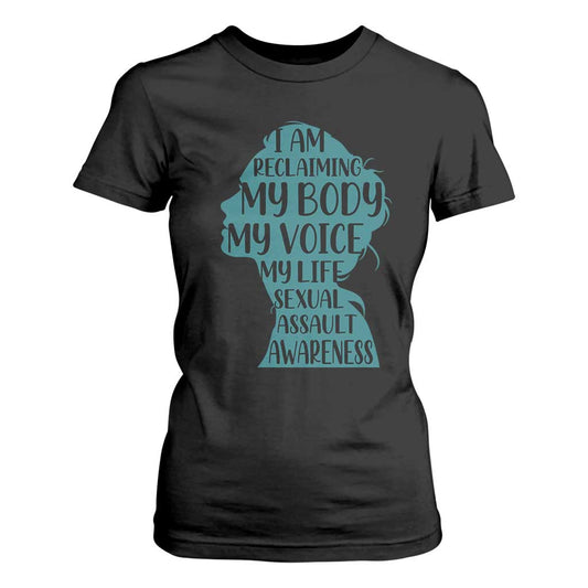 Sexual Assault Prevention Support T Shirt For Women Women Support Survivors