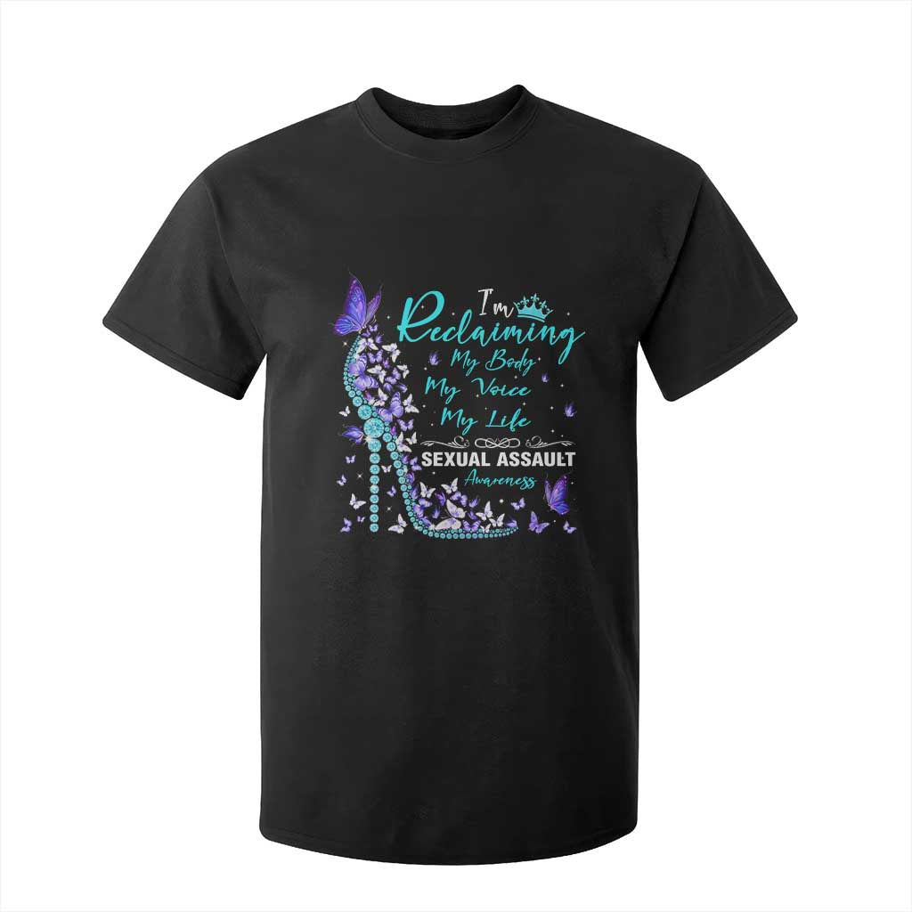 Sexual Assault Prevention Support T Shirt For Kid I Am Reclaiming My Body My Voice My Life Womens Rights