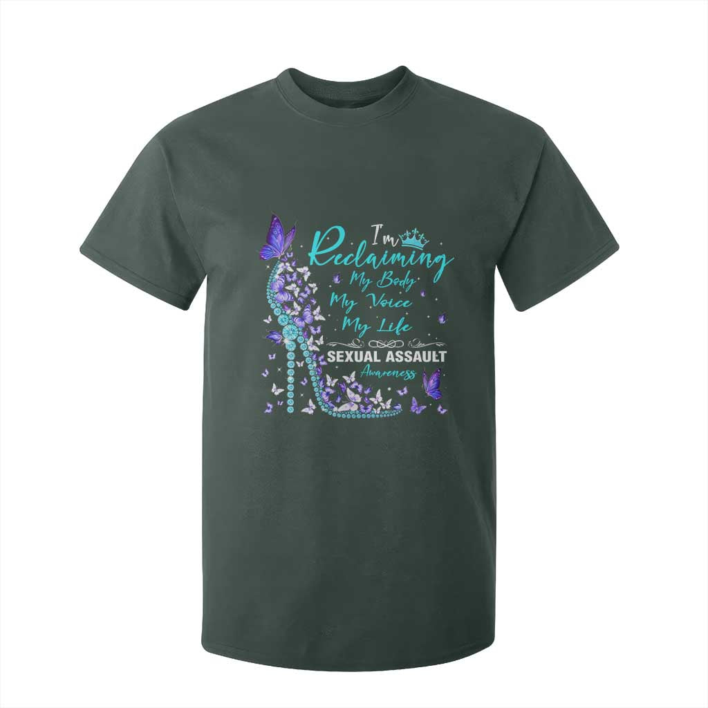 Sexual Assault Prevention Support T Shirt For Kid I Am Reclaiming My Body My Voice My Life Womens Rights