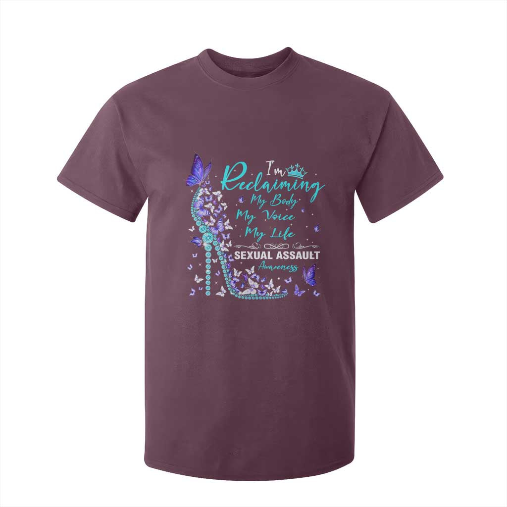 Sexual Assault Prevention Support T Shirt For Kid I Am Reclaiming My Body My Voice My Life Womens Rights