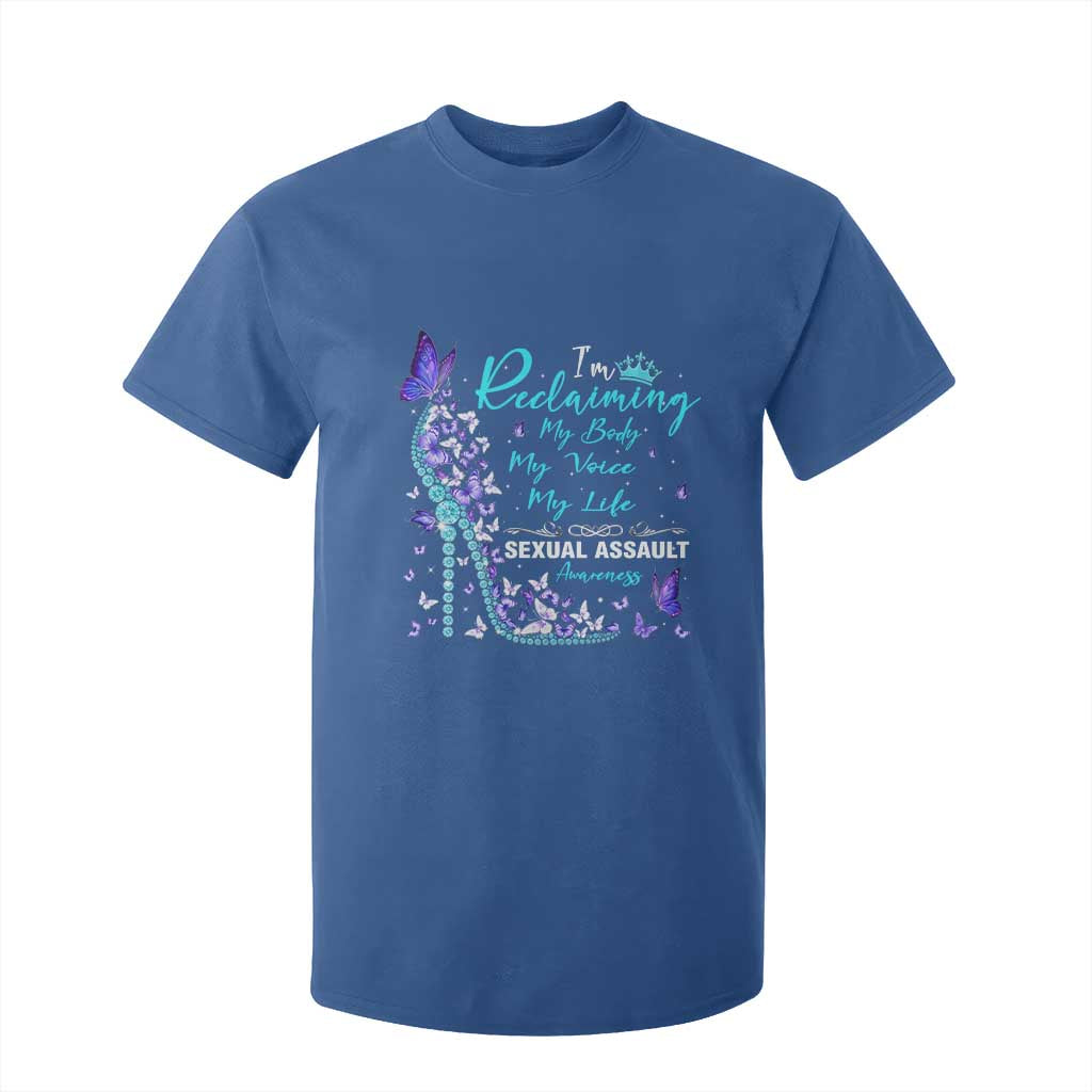 Sexual Assault Prevention Support T Shirt For Kid I Am Reclaiming My Body My Voice My Life Womens Rights
