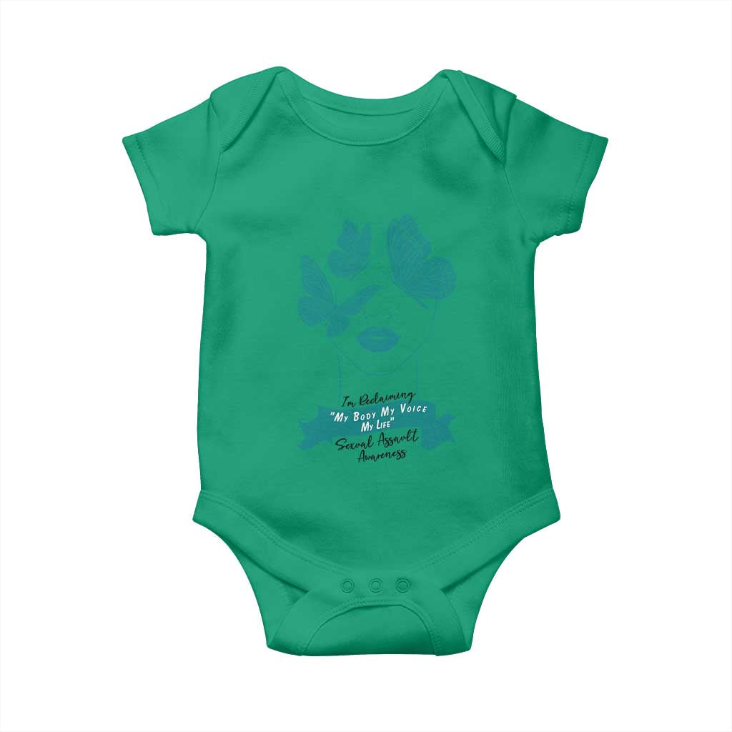 Sexual Assault Prevention Support Baby Onesie I Am Reclaiming My Body My Voice My Life
