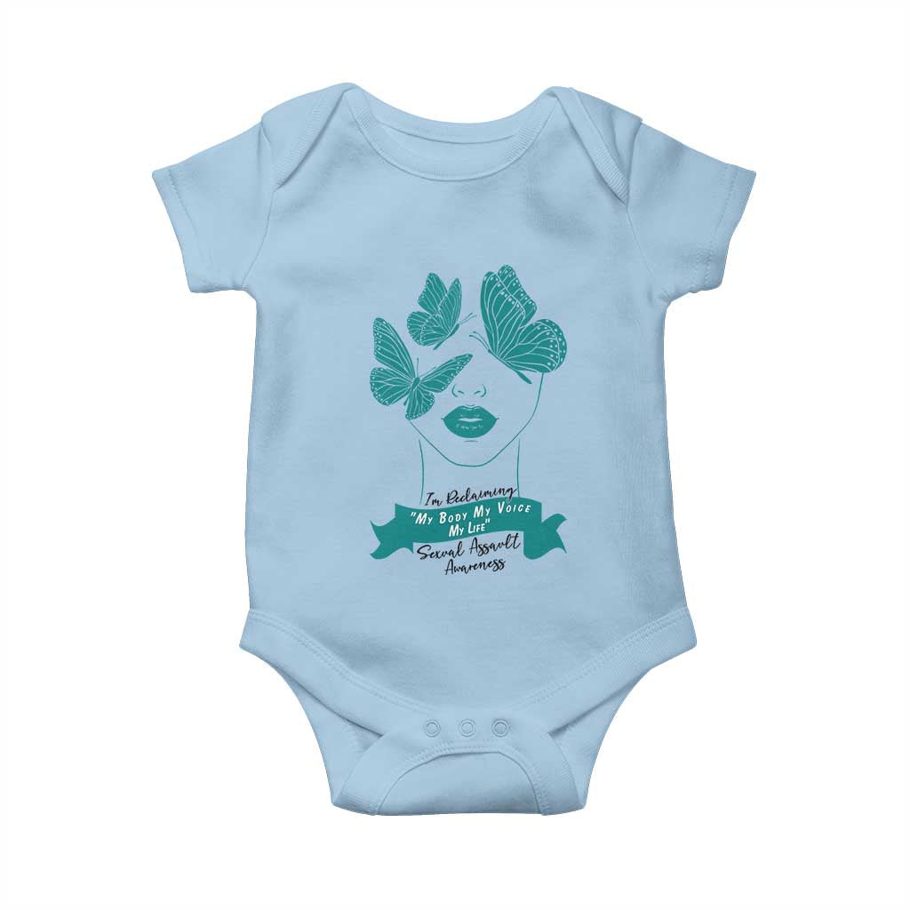 Sexual Assault Prevention Support Baby Onesie I Am Reclaiming My Body My Voice My Life