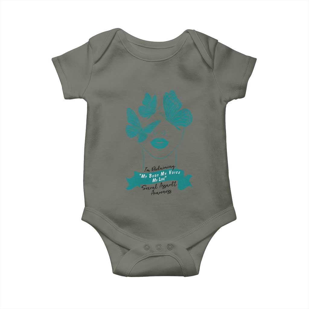 Sexual Assault Prevention Support Baby Onesie I Am Reclaiming My Body My Voice My Life
