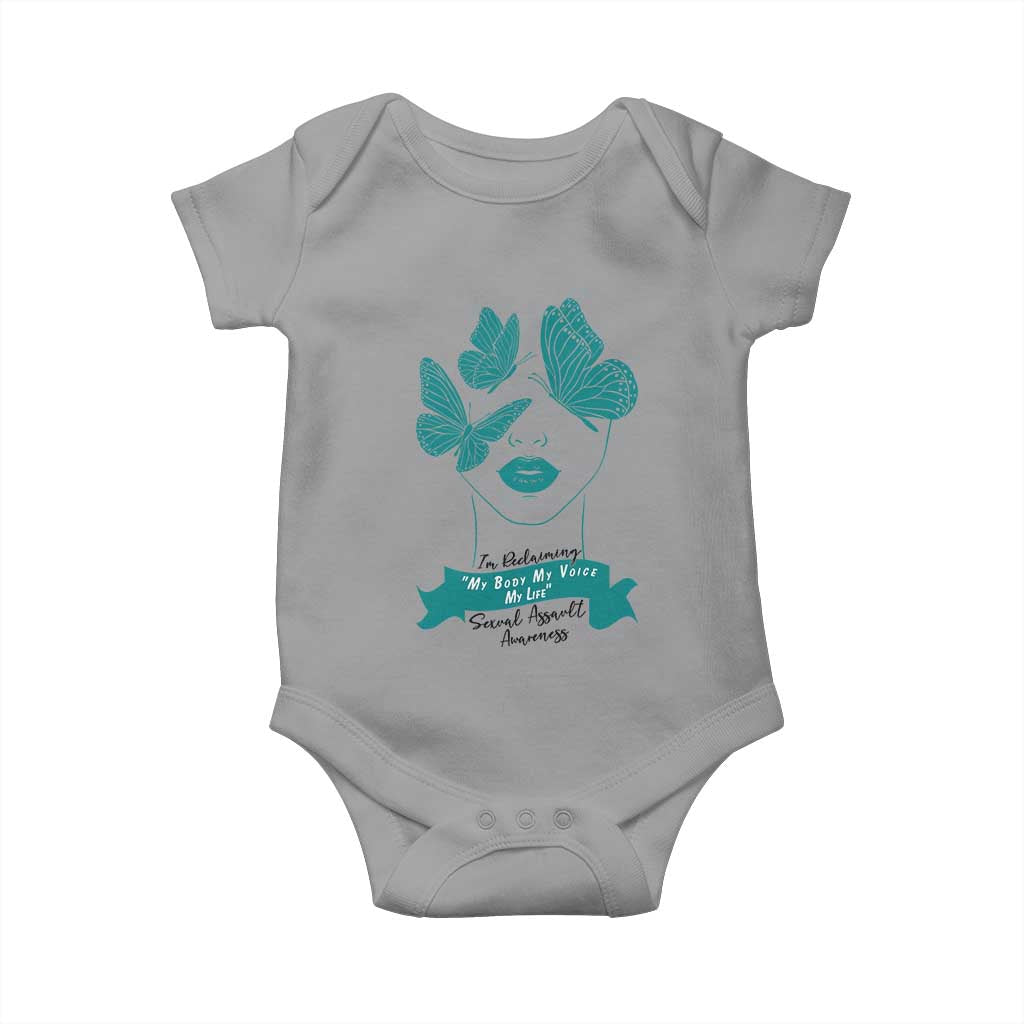 Sexual Assault Prevention Support Baby Onesie I Am Reclaiming My Body My Voice My Life