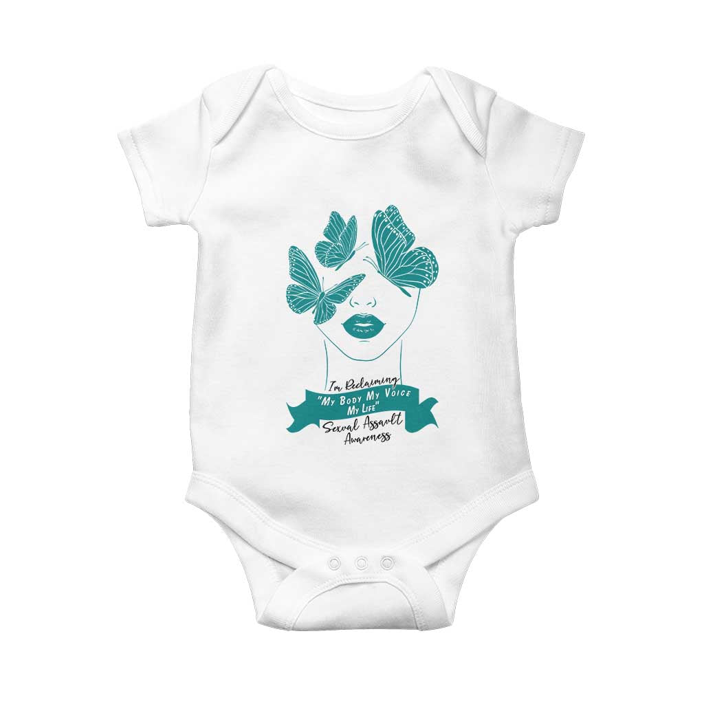 Sexual Assault Prevention Support Baby Onesie I Am Reclaiming My Body My Voice My Life