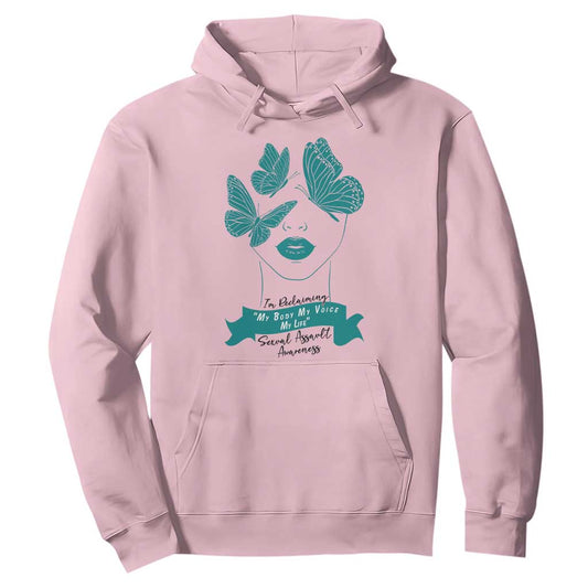 Sexual Assault Prevention Support Hoodie I Am Reclaiming My Body My Voice My Life