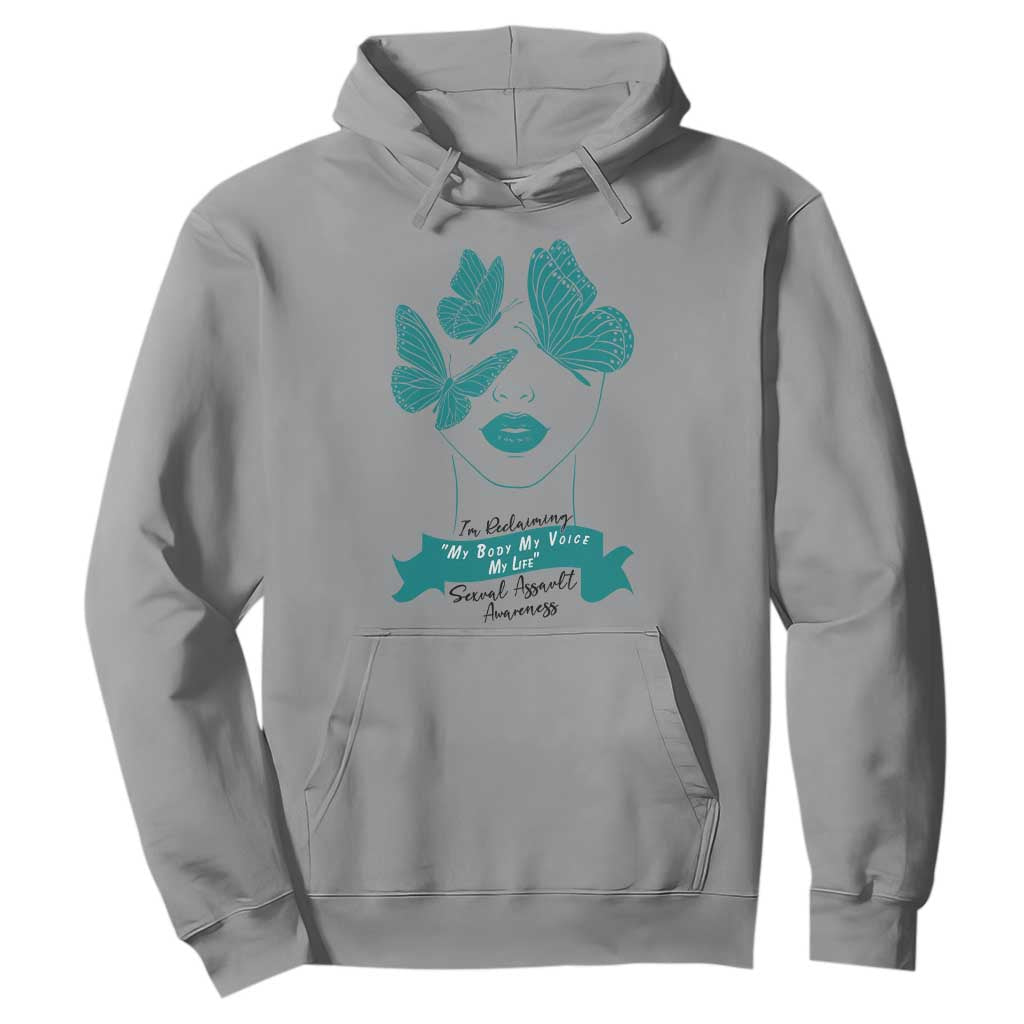 Sexual Assault Prevention Support Hoodie I Am Reclaiming My Body My Voice My Life