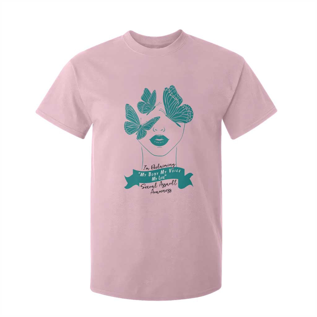 Sexual Assault Prevention Support T Shirt For Kid I Am Reclaiming My Body My Voice My Life