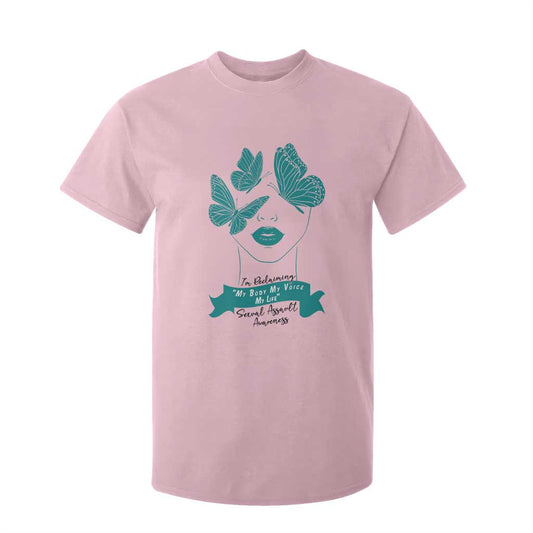Sexual Assault Prevention Support T Shirt For Kid I Am Reclaiming My Body My Voice My Life