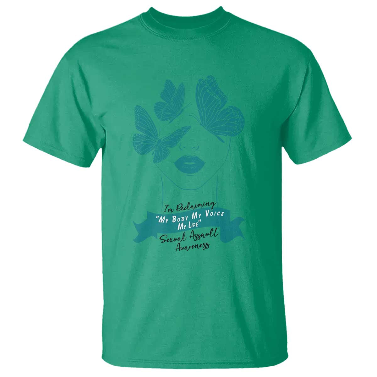 Sexual Assault Prevention Support T Shirt I Am Reclaiming My Body My Voice My Life