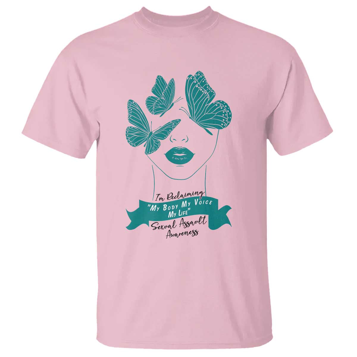 Sexual Assault Prevention Support T Shirt I Am Reclaiming My Body My Voice My Life