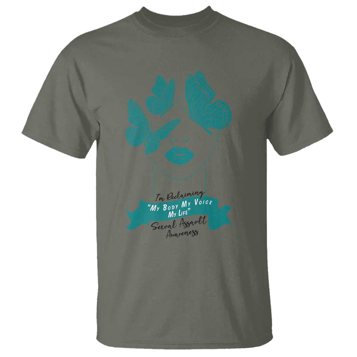Sexual Assault Prevention Support T Shirt I Am Reclaiming My Body My Voice My Life