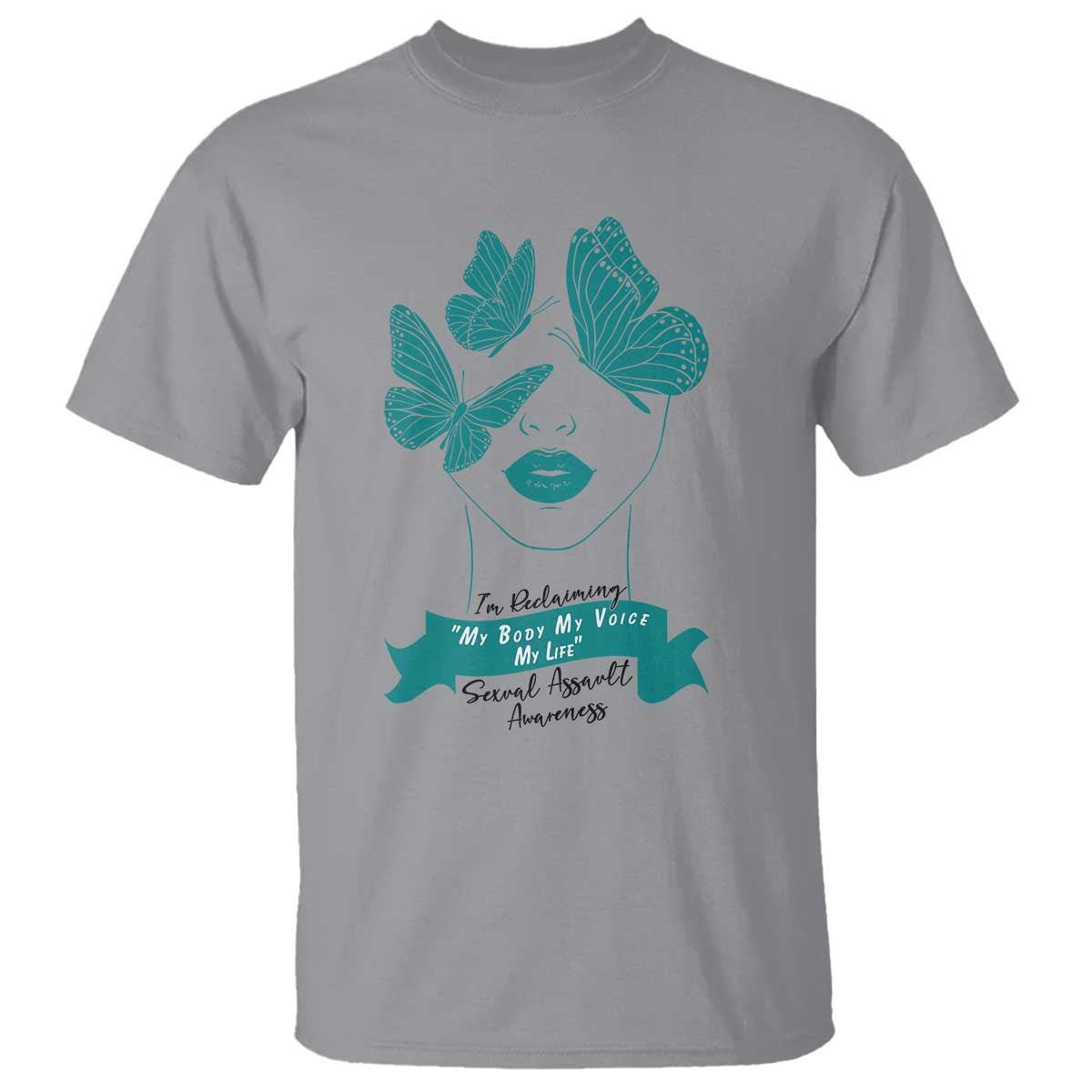 Sexual Assault Prevention Support T Shirt I Am Reclaiming My Body My Voice My Life