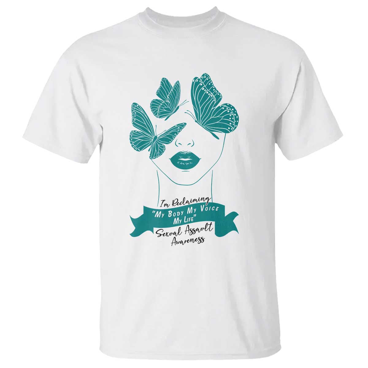 Sexual Assault Prevention Support T Shirt I Am Reclaiming My Body My Voice My Life