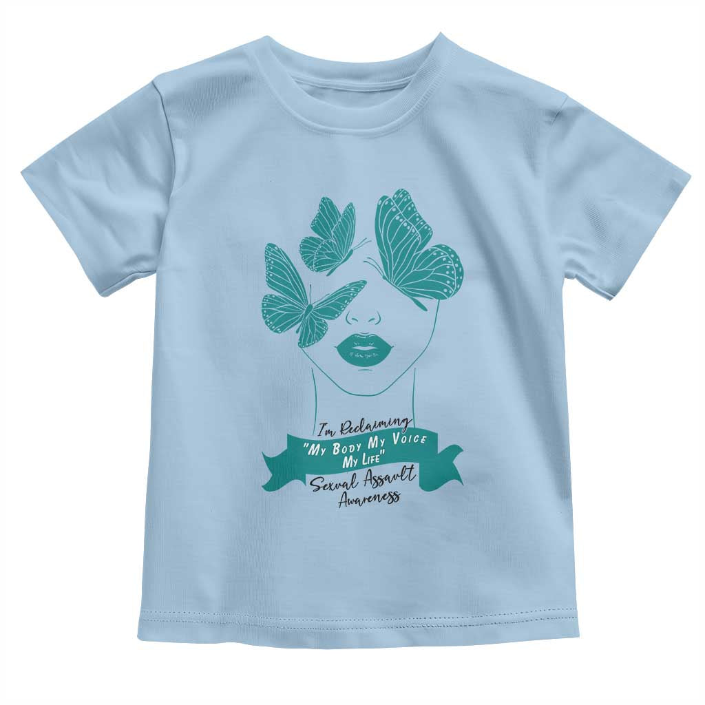 Sexual Assault Prevention Support Toddler T Shirt I Am Reclaiming My Body My Voice My Life
