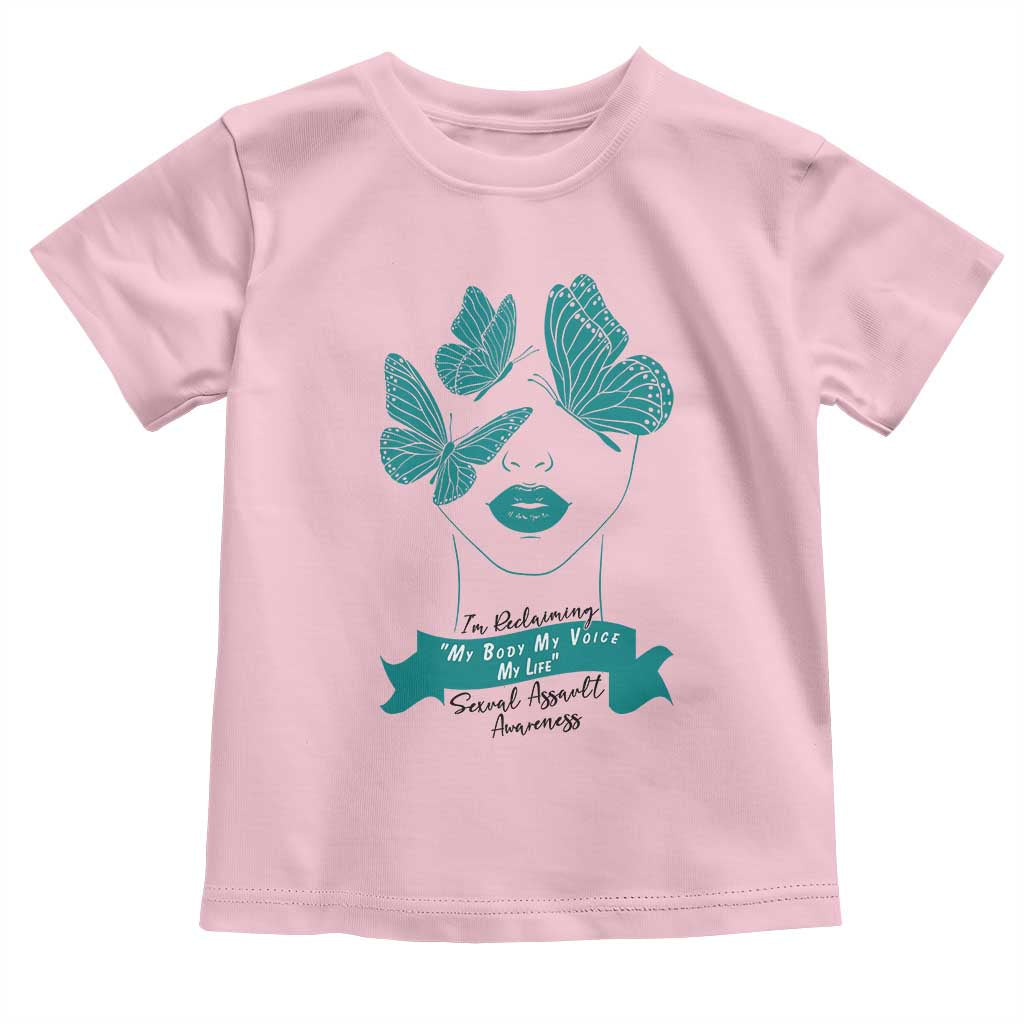 Sexual Assault Prevention Support Toddler T Shirt I Am Reclaiming My Body My Voice My Life