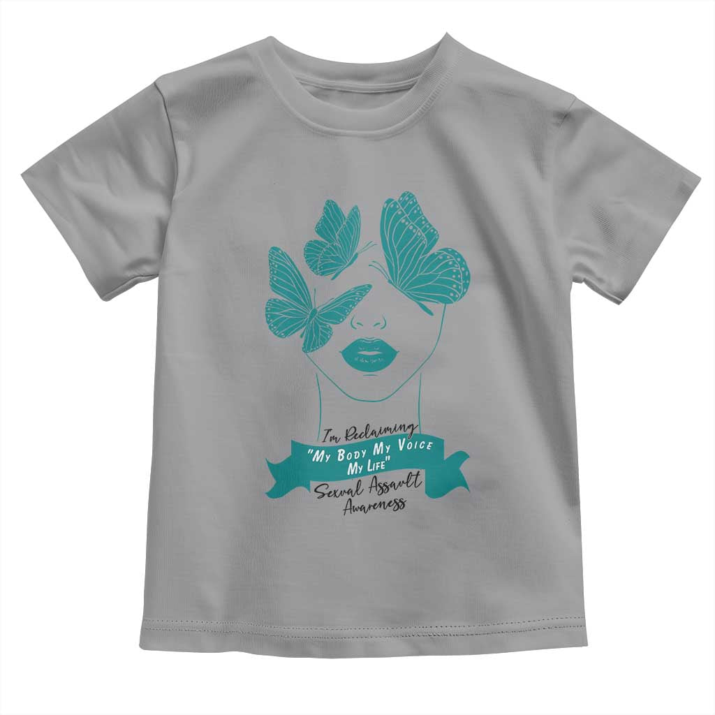 Sexual Assault Prevention Support Toddler T Shirt I Am Reclaiming My Body My Voice My Life