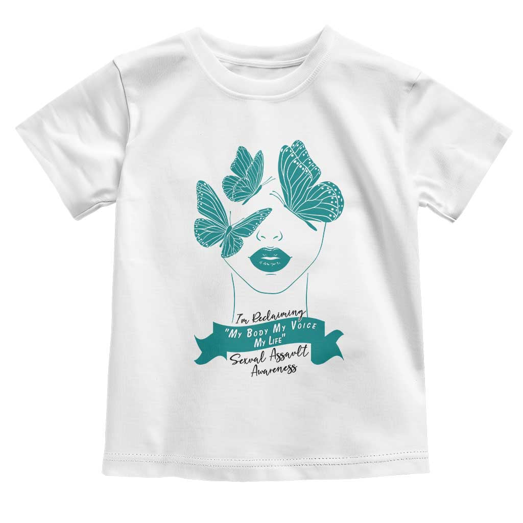 Sexual Assault Prevention Support Toddler T Shirt I Am Reclaiming My Body My Voice My Life
