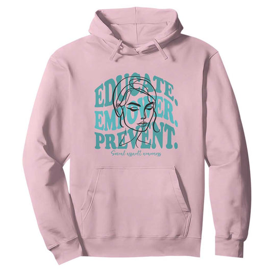 Sexual Assault Prevention Support Hoodie Educate Empower Prevent Women's Right