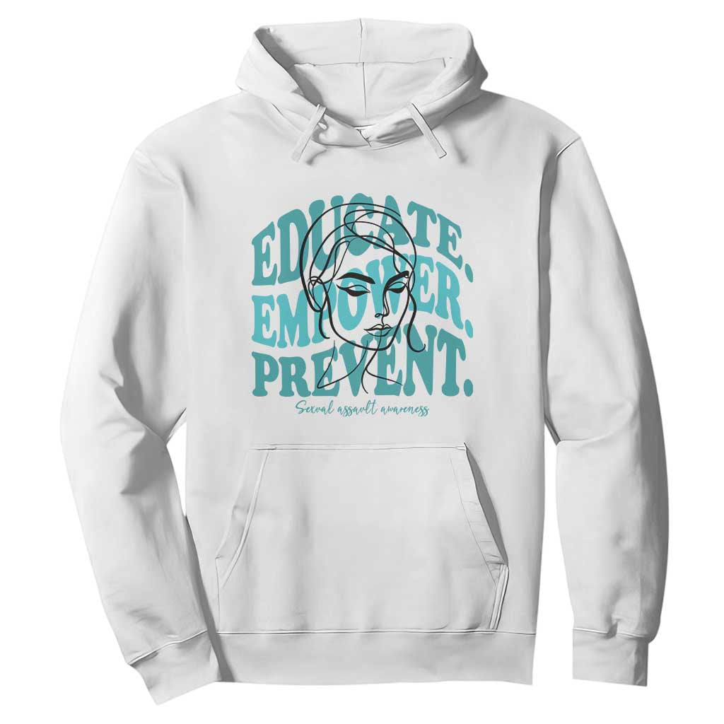 Sexual Assault Prevention Support Hoodie Educate Empower Prevent Women's Right