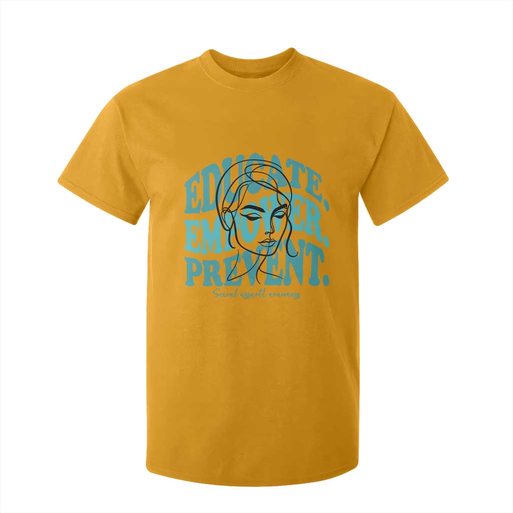 Sexual Assault Prevention Support T Shirt For Kid Educate Empower Prevent Women's Right