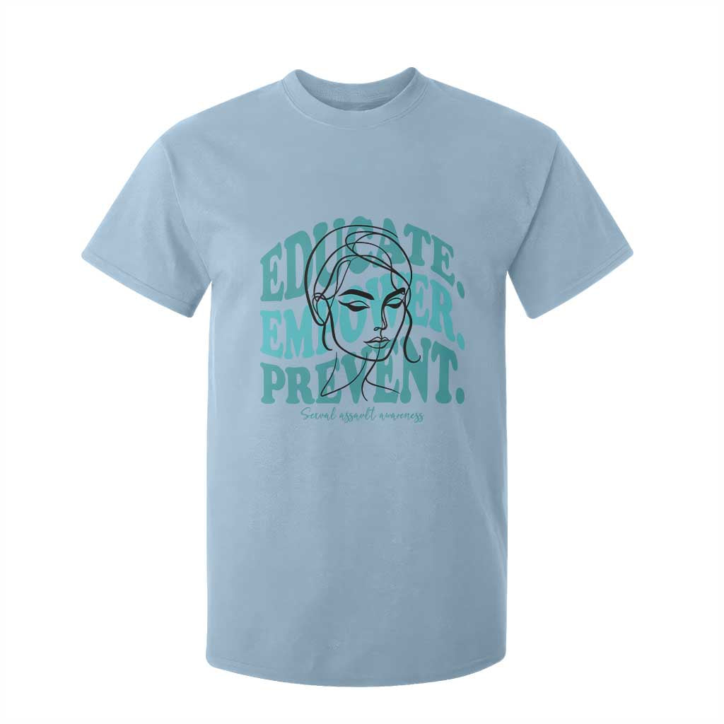 Sexual Assault Prevention Support T Shirt For Kid Educate Empower Prevent Women's Right