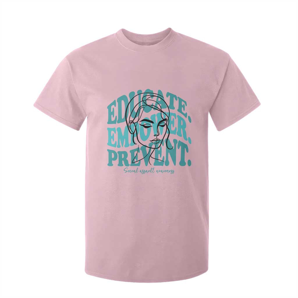 Sexual Assault Prevention Support T Shirt For Kid Educate Empower Prevent Women's Right