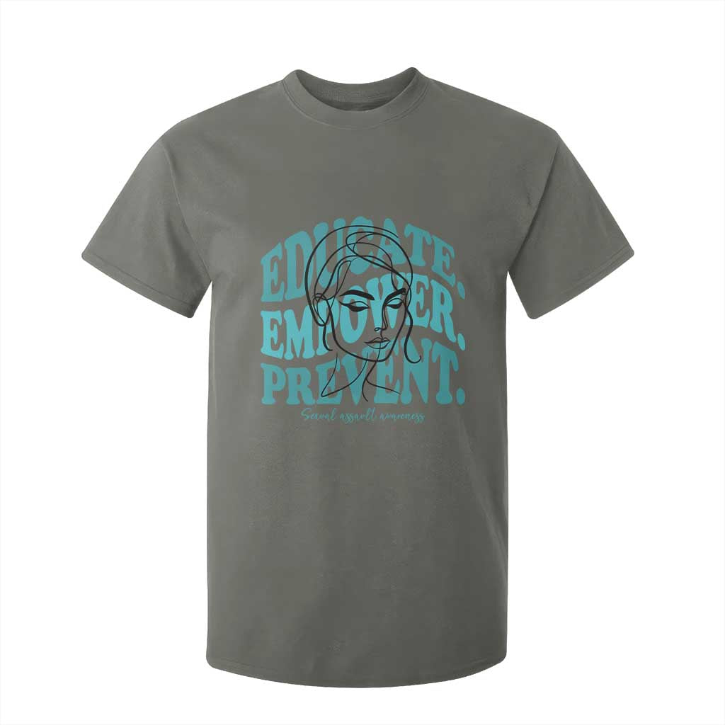 Sexual Assault Prevention Support T Shirt For Kid Educate Empower Prevent Women's Right