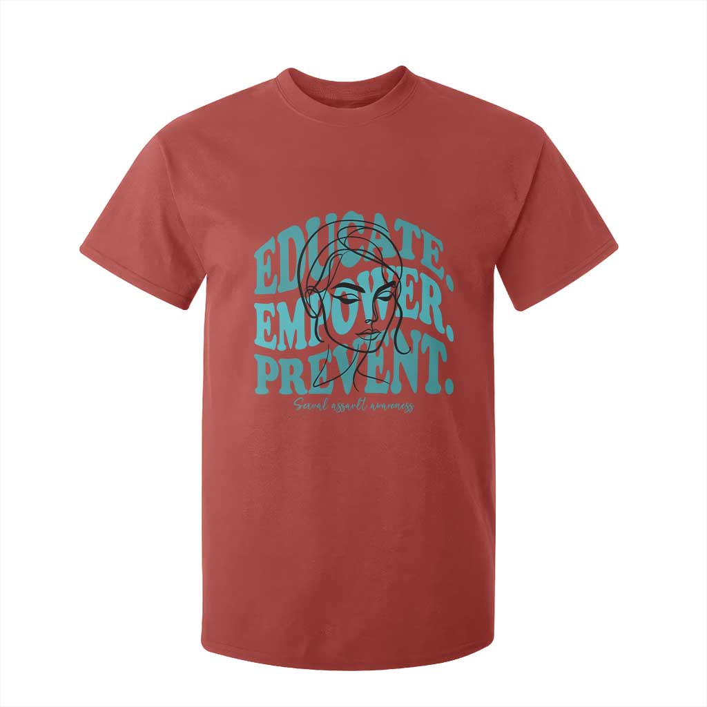 Sexual Assault Prevention Support T Shirt For Kid Educate Empower Prevent Women's Right