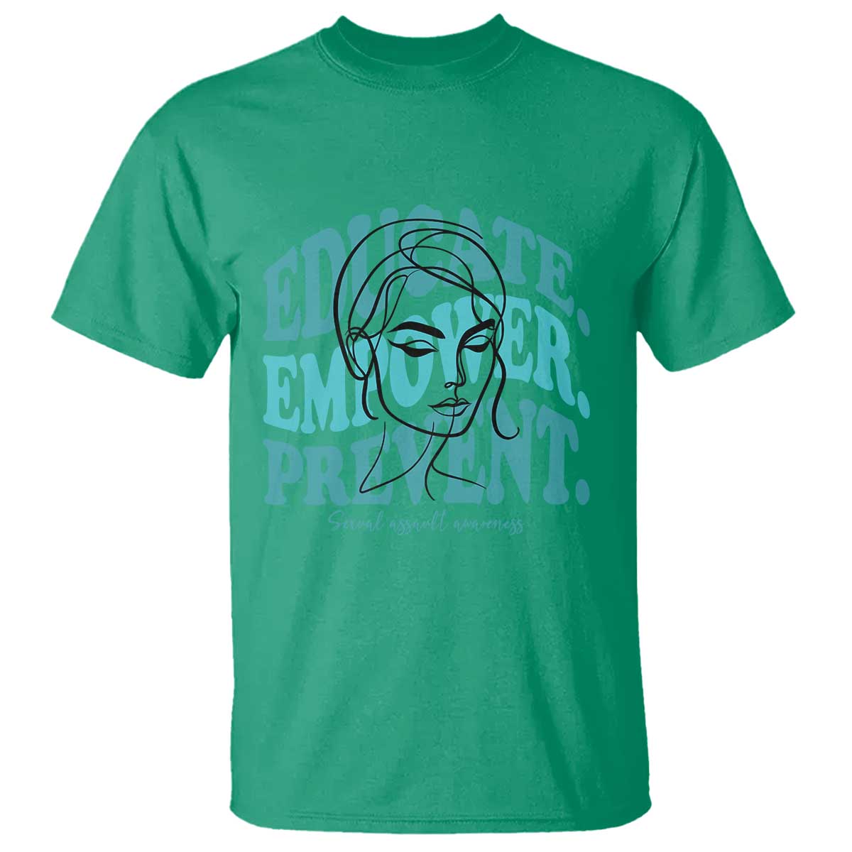 Sexual Assault Prevention Support T Shirt Educate Empower Prevent Women's Right