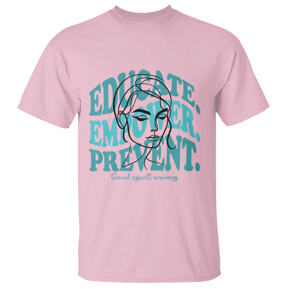 Sexual Assault Prevention Support T Shirt Educate Empower Prevent Women's Right
