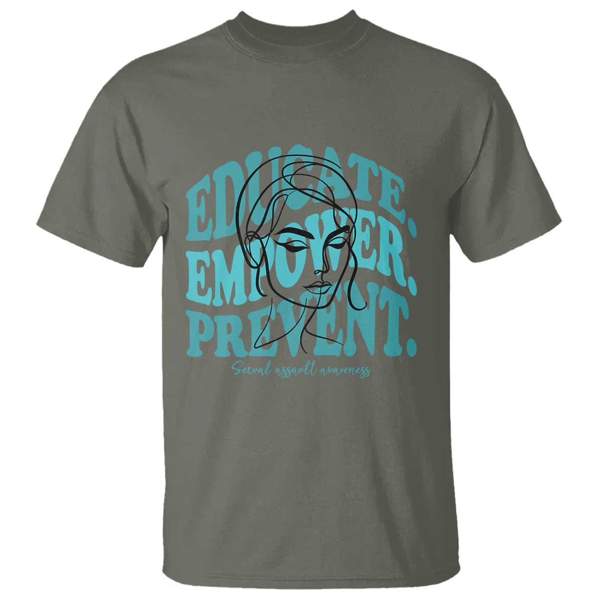 Sexual Assault Prevention Support T Shirt Educate Empower Prevent Women's Right