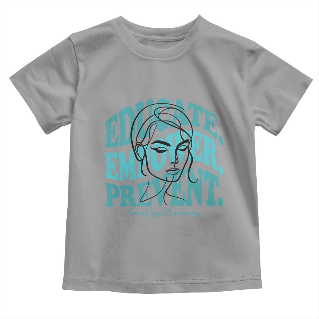 Sexual Assault Prevention Support Toddler T Shirt Educate Empower Prevent Women's Right