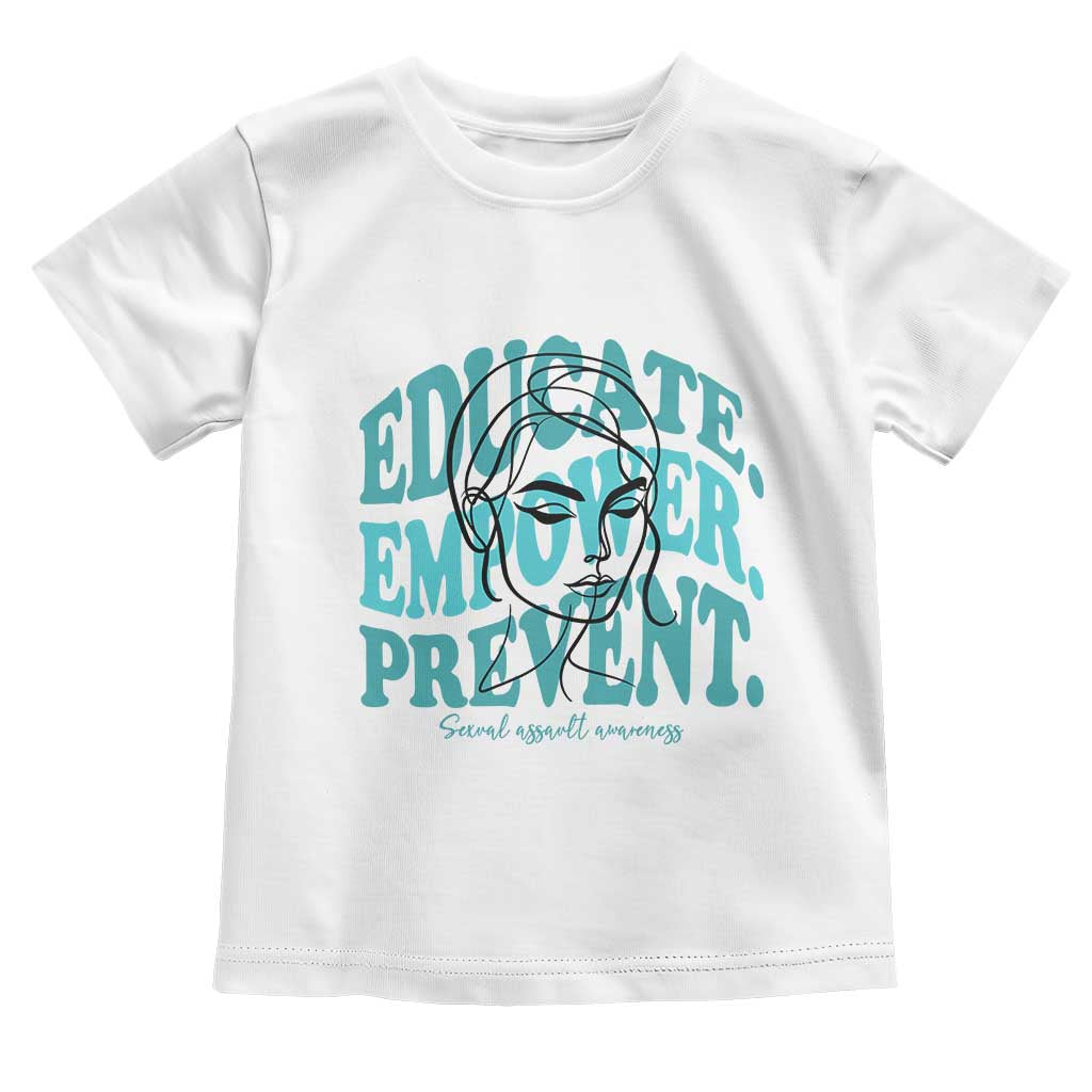 Sexual Assault Prevention Support Toddler T Shirt Educate Empower Prevent Women's Right