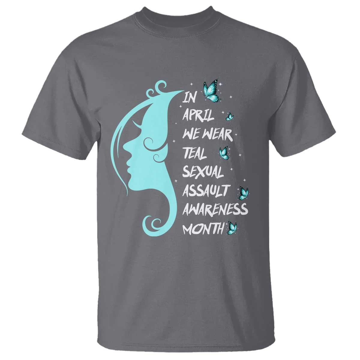 Sexual Assault Prevention Support T Shirt In April We Wear Teal Ribbon