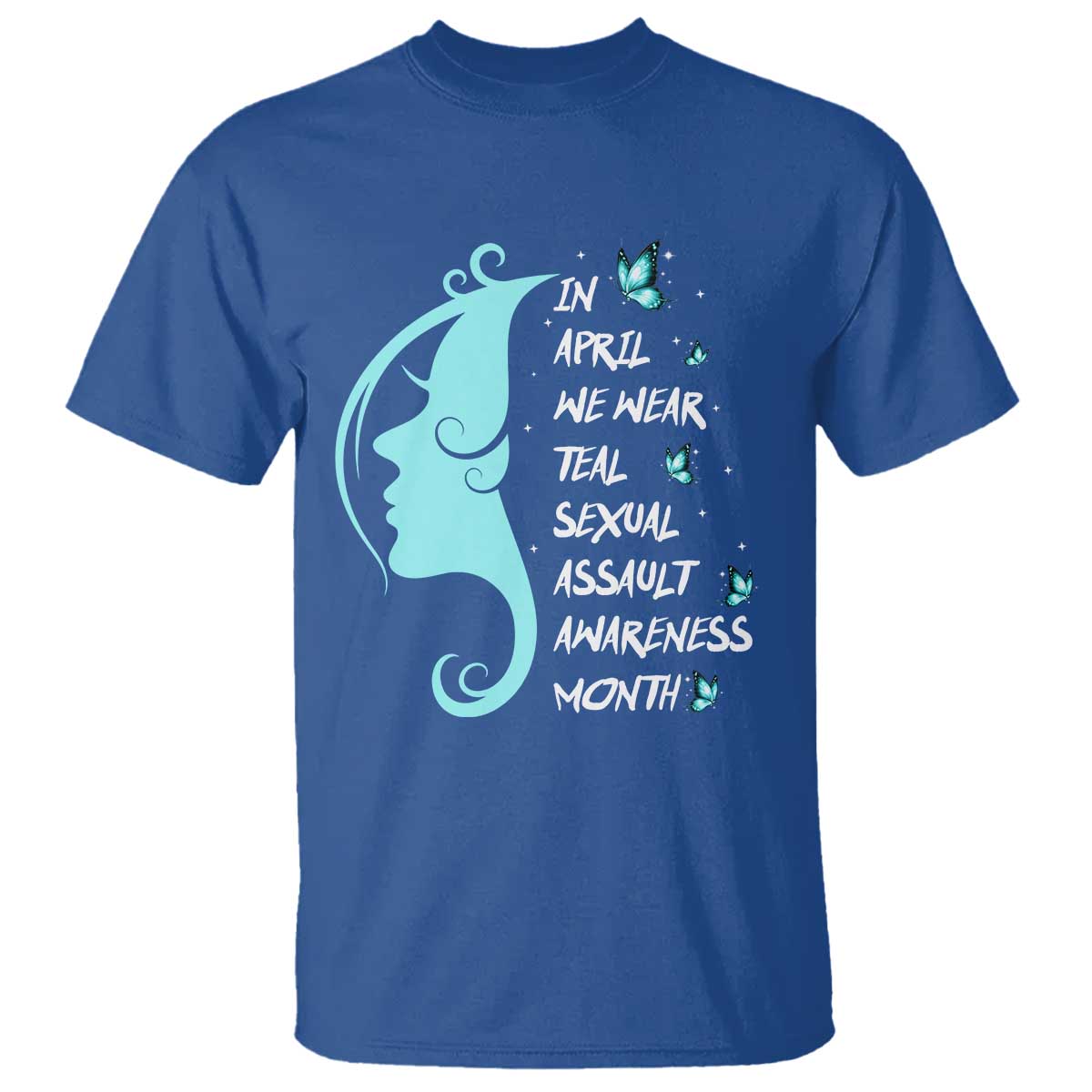 Sexual Assault Prevention Support T Shirt In April We Wear Teal Ribbon