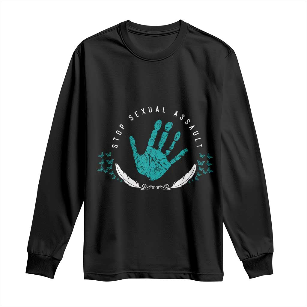 Stop Sexual Assault Support Survivors Long Sleeve Shirt