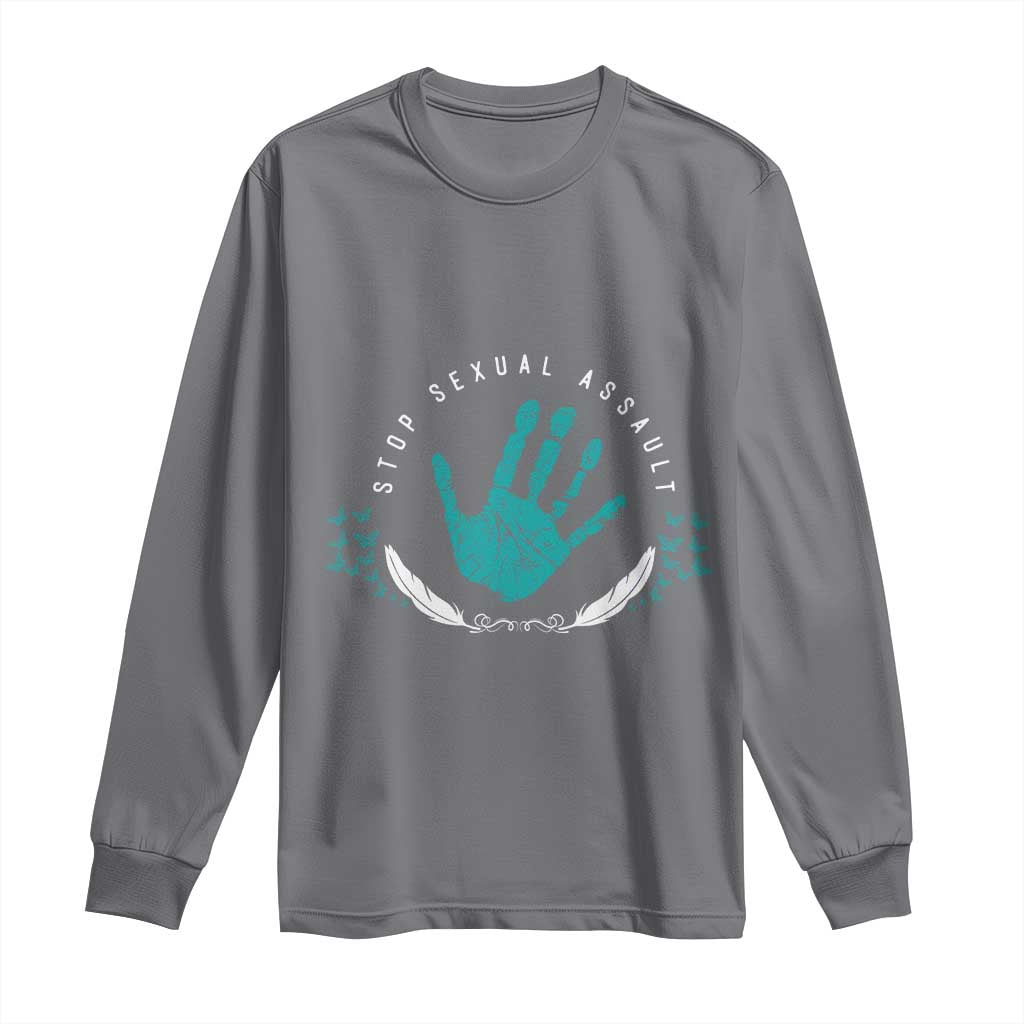Stop Sexual Assault Support Survivors Long Sleeve Shirt