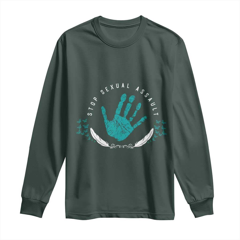 Stop Sexual Assault Support Survivors Long Sleeve Shirt
