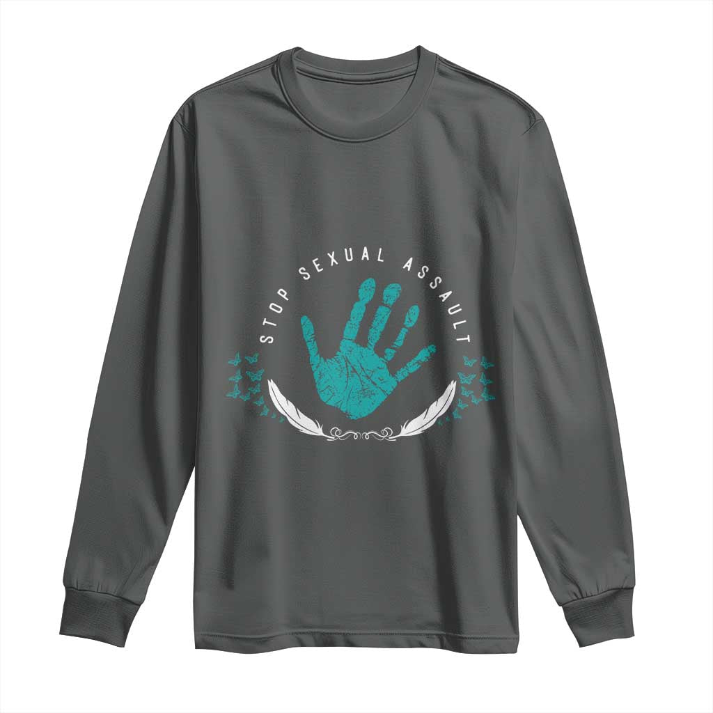 Stop Sexual Assault Support Survivors Long Sleeve Shirt
