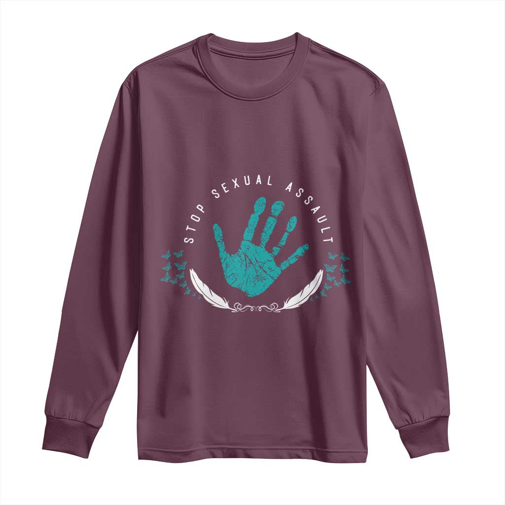 Stop Sexual Assault Support Survivors Long Sleeve Shirt