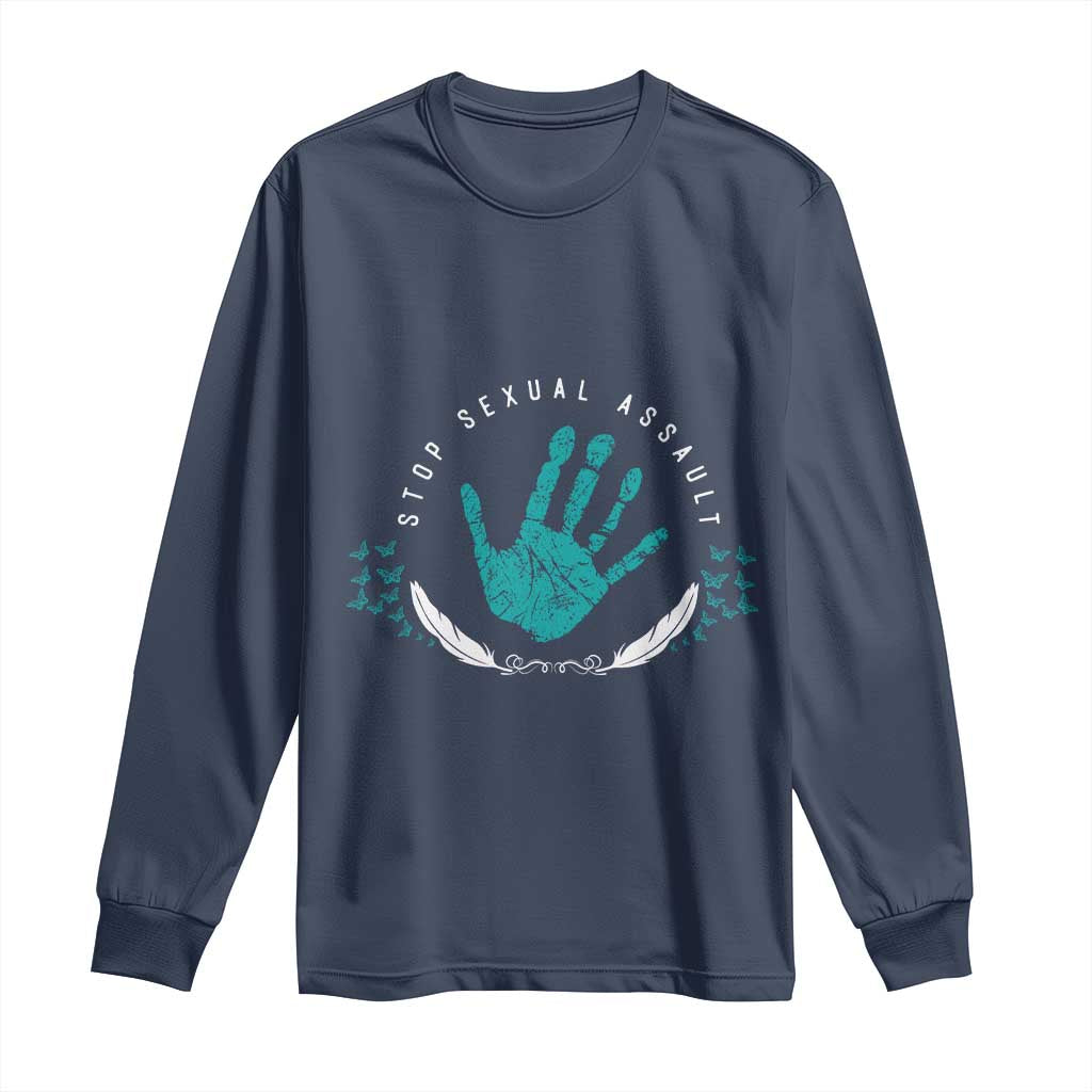 Stop Sexual Assault Support Survivors Long Sleeve Shirt