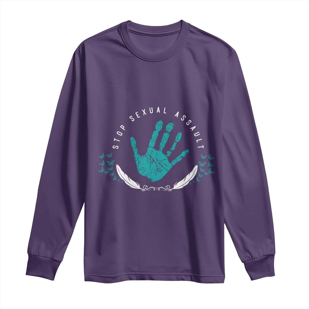 Stop Sexual Assault Support Survivors Long Sleeve Shirt